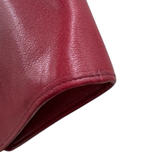 Christian Dior Vintage Shoulder Bag Red Leather purse as is - Picture 8 of 13